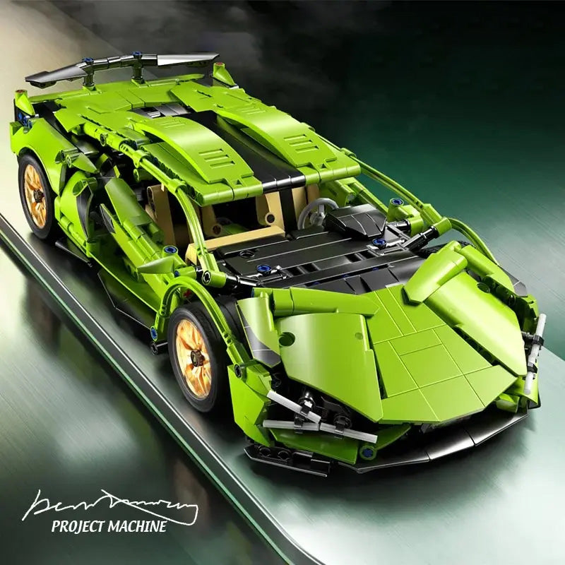 Constrói um Lamborghini -  Dificuldade média, Blocos de Construção, Desafio de Montagem Constrói um Lamborghini -  Dificuldade média, Blocos de Construção, Desafio de Montagem